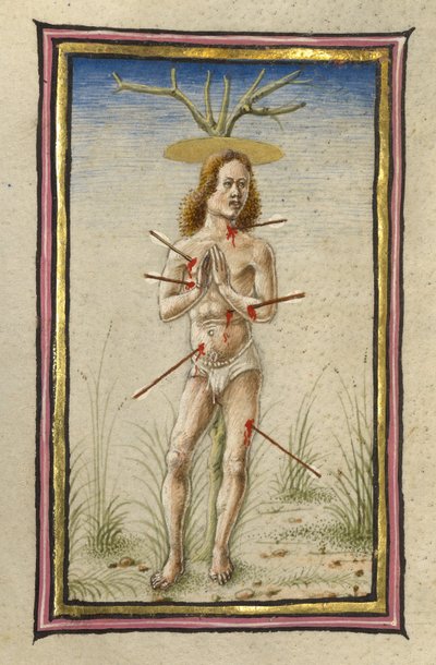 The Martyrdom of Saint Sebastian by Taddeo Crivelli